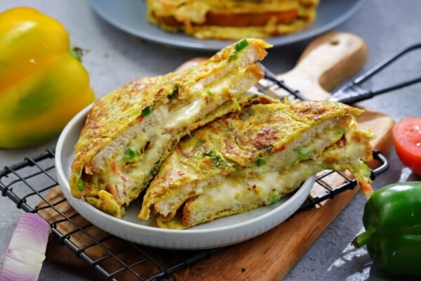 Cheese Bread Omlet